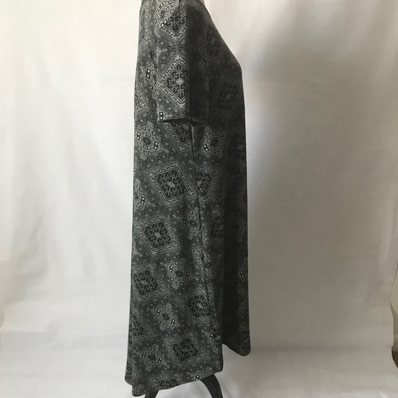 LuLaRoe Medium Tribal Short Sleeve Pattern Dress - Picture 3 of 7